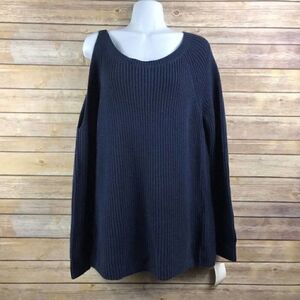 Treasure Bond Knitted Sweater Navy Size Medium